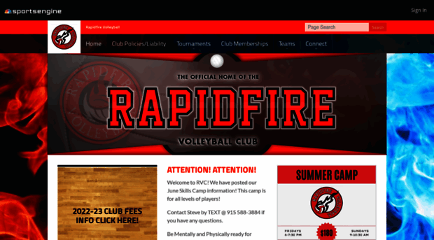 rapidfirevolleyball.com