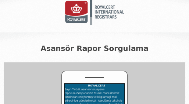 rapor.royalcert.com