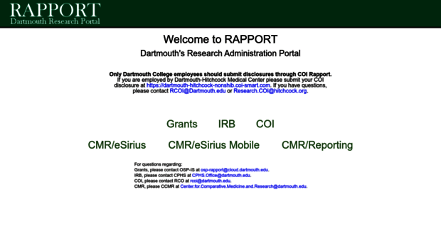 rapport.dartmouth.edu