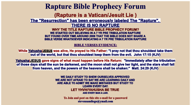 rapturebibleprophecyforum.com