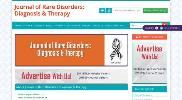 raredisorders.imedpub.com