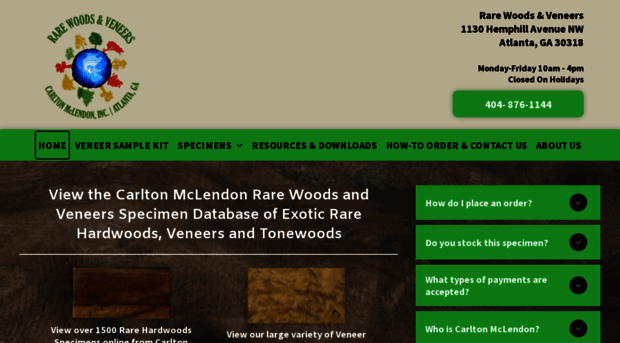 rarewoodsandveneers.com