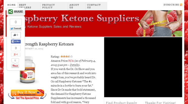 raspberryketonesuppliers.net