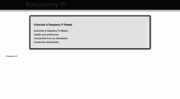 raspberrypi.hosted.phplist.com
