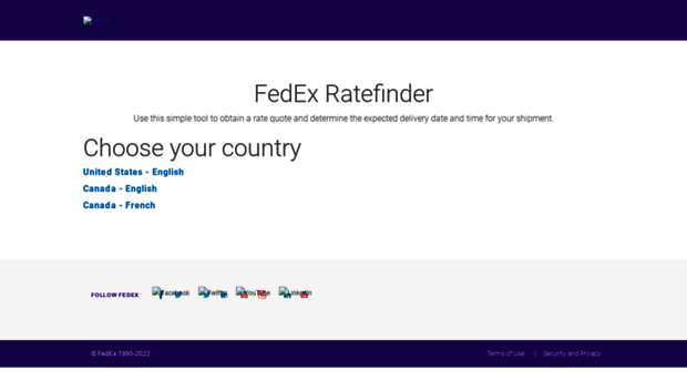 ratefinder.van.fedex.com