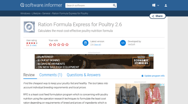 ration-formula-express-for-poultry.software.informer.com