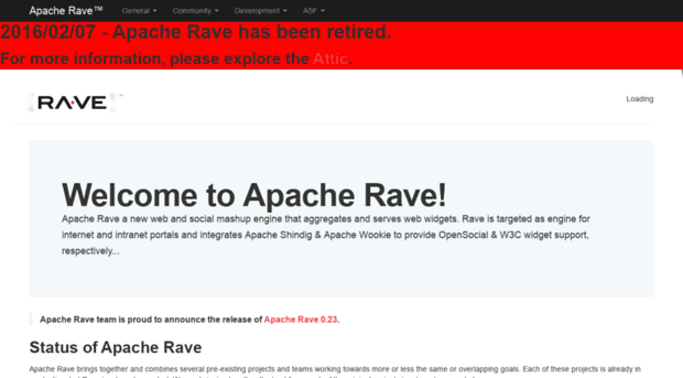 rave.apache.org