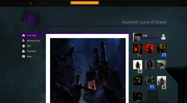 ravenloft-curseofstrahd.obsidianportal.com