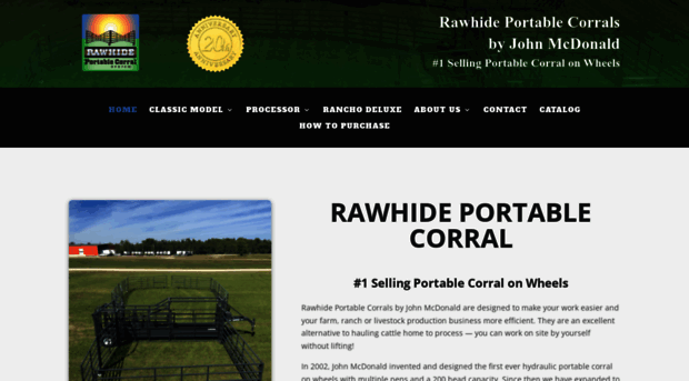 rawhideportablecorral.com