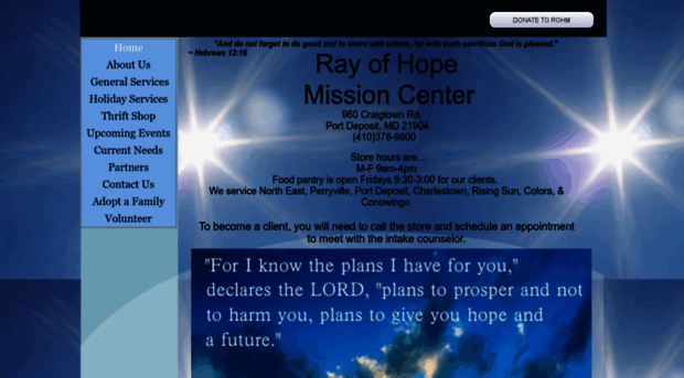 rayofhopemissioncenter.com