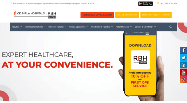 rbh.ckbirlahospitals.com