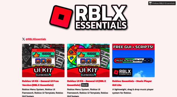 rblx-essentials.itch.io - RBLX Essentials - itch.io - RBLX Essentials Itch
