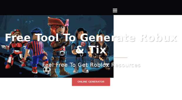 Rbxgenerator Com Online Roblox Hack Free Robu Rbx Generator - generator robux and tix
