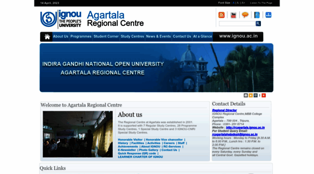 rcagartala.ignou.ac.in
