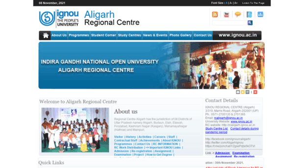 rcaligarh.ignou.ac.in