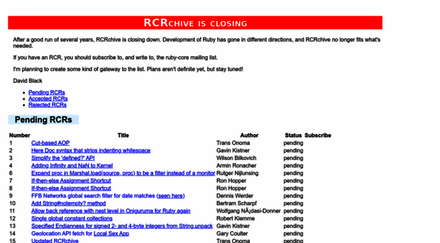 rcrchive.net