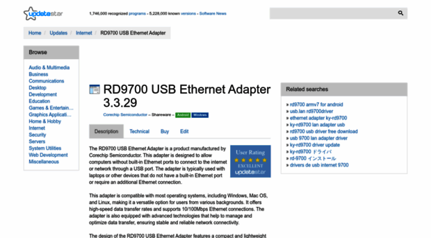 rd9700-usb-ethernet-adapter.updatestar.com