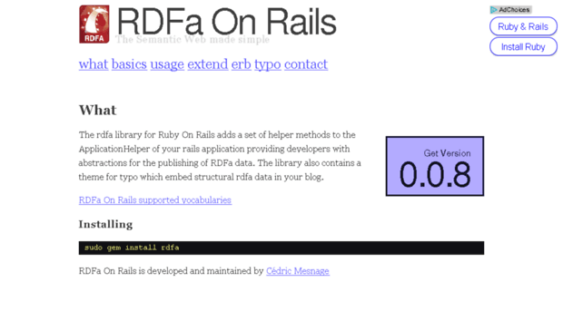 rdfa.rubyforge.org