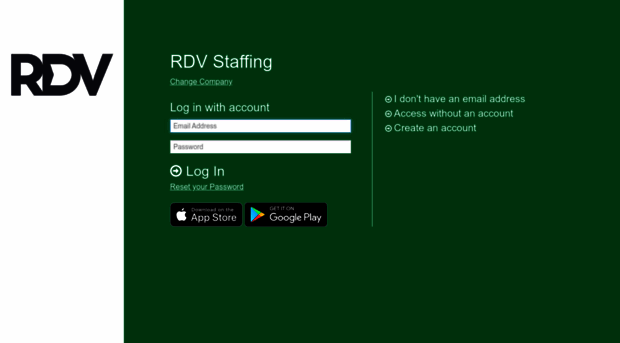 rdvstaffing.greenemployee.com