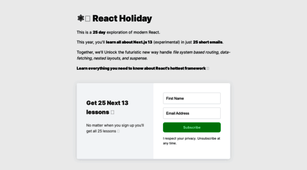 react.holiday