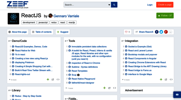 reactjs.zeef.com