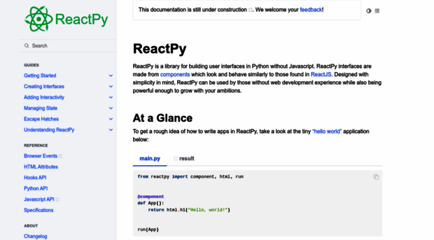 reactpy.dev