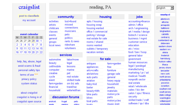 reading.en.craigslist.org - craigslist: reading, PA jobs ...