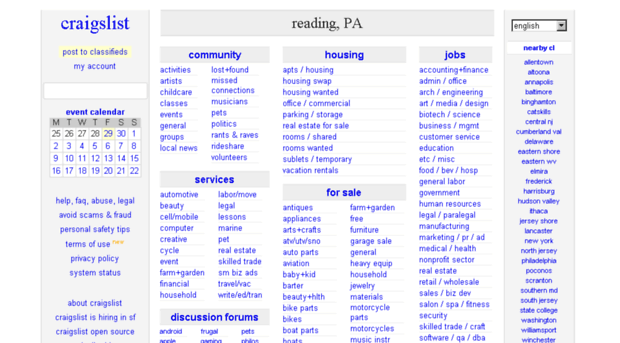 Craigslist Reading Pa Cars For Sale By Owner : Craigslist Philadelphia