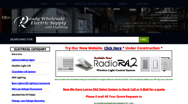 readywholesaleelectric.com