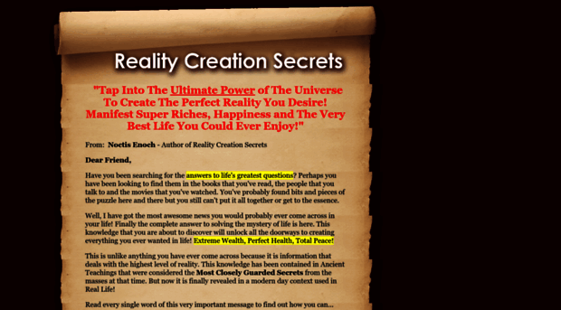 realitycreationsecrets.com