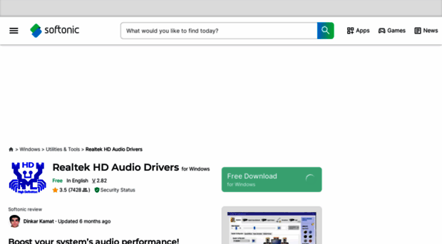 realtek-hd-audio-drivers-vista.en.softonic.com