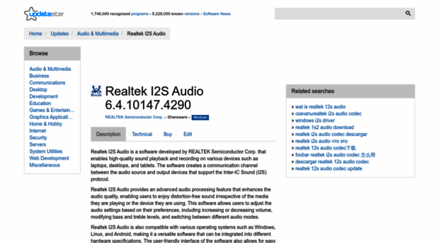 realtek-i2s-audio.updatestar.com