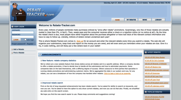 rebate-tracker.com