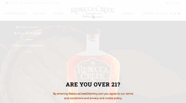 rebeccacreekdistillery.com