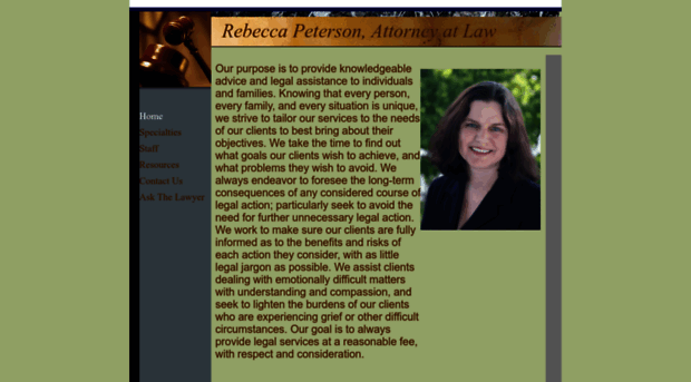 rebeccapetersonlaw.com