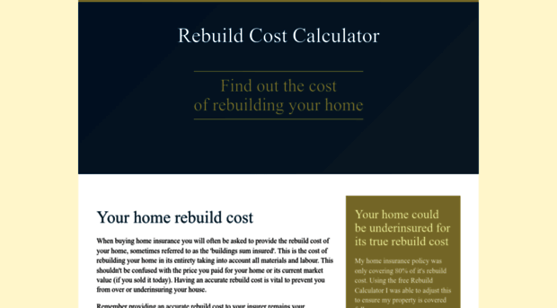 rebuildcalculator.com