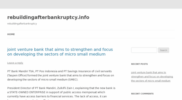 rebuildingafterbankruptcy.info