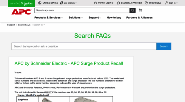 recall.apc.com