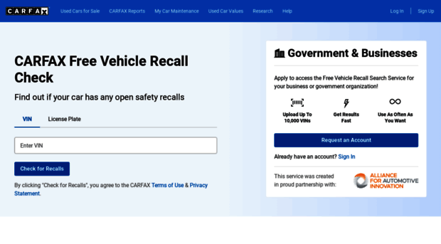 recall.carfax.com