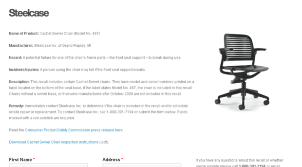 recall.steelcase.com