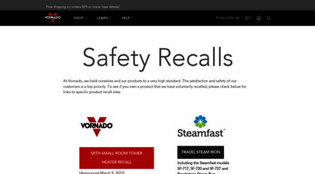 recall.vornado.com