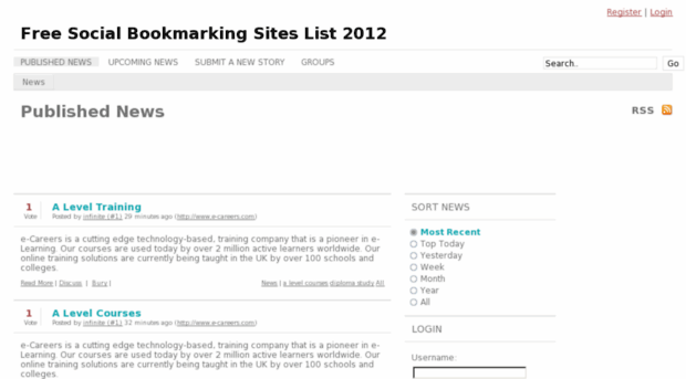recentbookmarking.info