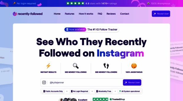 recently-followed.com