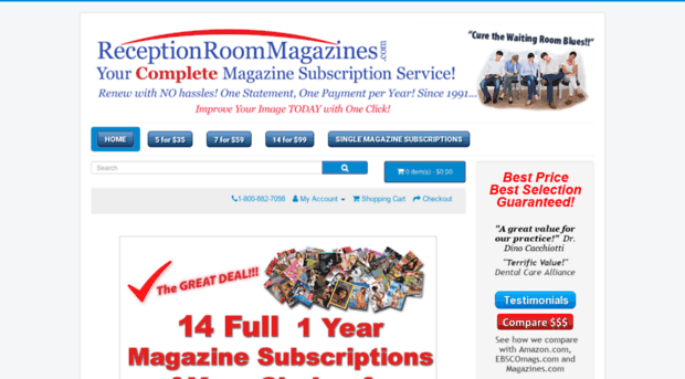 receptionroommagazines.com