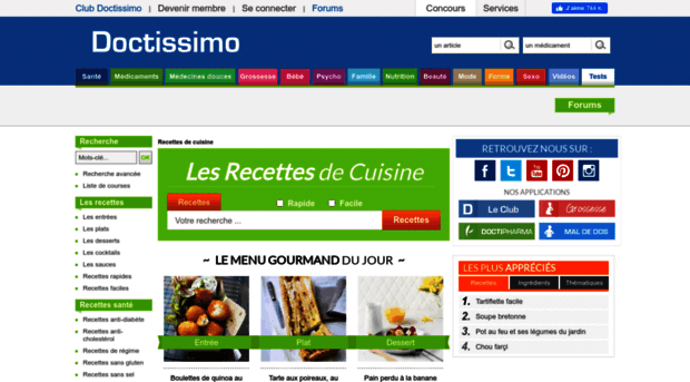 recettes.doctissimo.fr