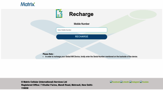 recharge.matrix.in