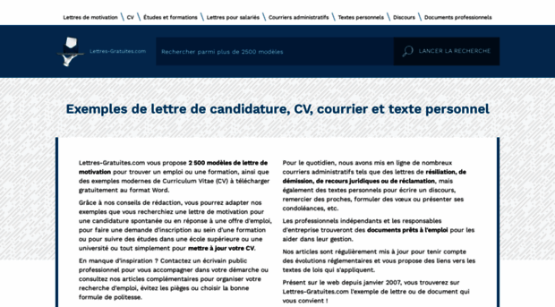 recherche-lettre.com