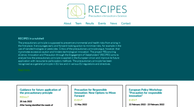 recipes-project.eu