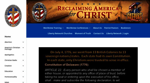 reclaimamericaforchrist.org