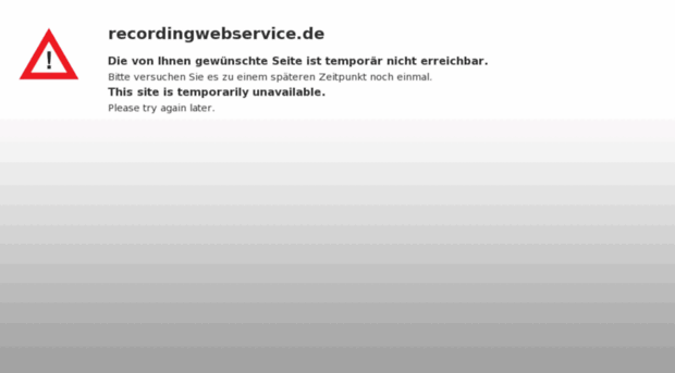 recordingwebservice.de